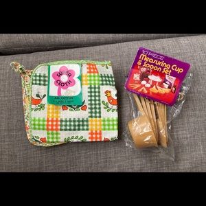 Vintage kitchen set with tags